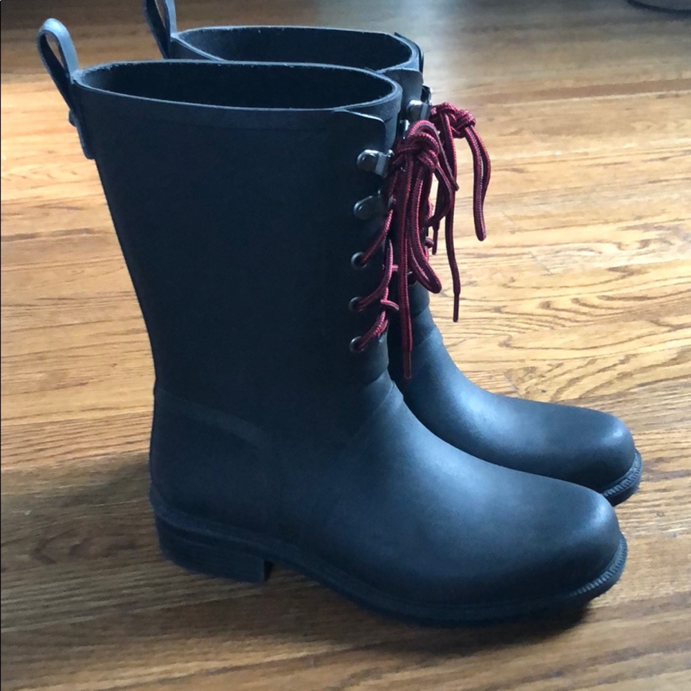 Merona Women’s Black Rain boots